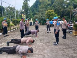Tingatkan Disiplin. Sipropam Polres Serang Melaksanakan Giat Gaktibplin
