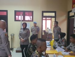 Kapolres Serang Monitoring Penerimaan Calon Anggota Polri