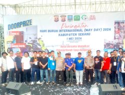 Kapolda Banten dan Kapolres Serang Kawal May Day 2024