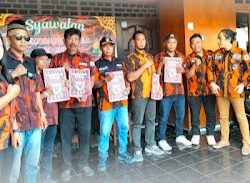 Syawalan PAC Pemuda Pancasila Kretek Serahkan SK 5 Ranting