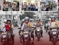 H-1 Pelantikan Presiden. Polres Pelabuhan Makassar Bersama TNI Laksanakan Patroli Skala Besar