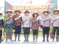Dukung Ketahanan Pangan Nasional, Kakorbinmas Baharkam Polri Semai Padi di Kulonprogo