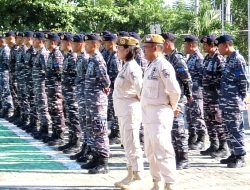 Danlanal Palu Pimpin Upacara Penerimaan Prajurit Tamtama Remaja Angkatan XLIV-1