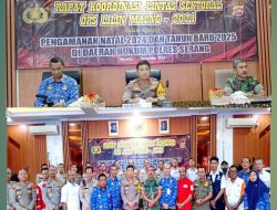 Jelang Ops Lilin Maung 2024. Polres Serang Gelar Rakor Lintas Sektoral