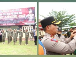 Pengamanan Nataru. Polres Serang Apel Gelar Pasukan Operasi Lilin Maung 2024