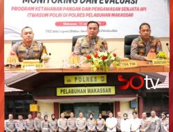 Kunker Tim Monev Mabes Polri di Polres Pelabuhan Makassar