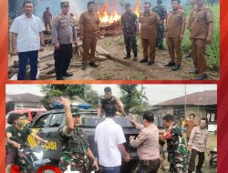 Polsek Kutalimbaru Bersama Forkopincam Grebek Sarang Narkoba dan Judi