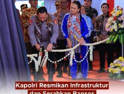 Dorong Pertumbuhan Ekonomi. Kapolri Resmikan Jalan dan Saluran Irigasi