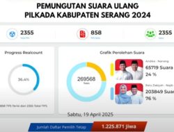 Pasangan Nomor Urut 02  Zakiyah-Najib Unggul Telak di PSU Kabupaten Serang