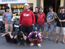 Satgas JSC Polres Cilegon Amankan Tiga Bocil Yang Hendak Tawuran