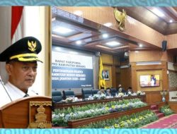 Rapat Paripurna DPRD, Bupati Serang Sampaikan 9 Program Prioritas