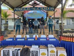 TNI AL Nunukan Gagalkan Penyelundupan Ratusan Botol Miras Asal Malaysia