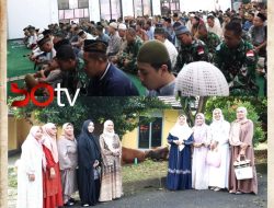 PMPP TNI Gelar Sholat Idul Adha 1446 H, Dilanjutkan Penyembelihan 25 Ekor Hewan Qurban