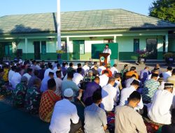 Bersama Warga Kodim 0724/Boyolali Laksanakan Sholad Idul Adha