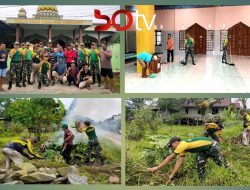 Sinergi Satgas Pamtas Yonarmed 11 Kostrad Bersama Warga Perkuat Kebersamaan di Perbatasan