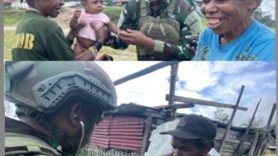 Jadi Pelita di Tengah Keterisolasian. Prajurit TNI Mengetuk Pintu Honai, Berikan Penyembuhan