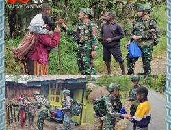 Satgas Yonif 521/DY Binter Terbatas di Wilayah Distrik Walesi Kab. Jayawijaya
