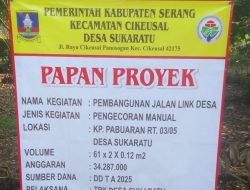 Proyek Pembangunan Rabat Beton Manual di Desa Sukaratu Diduga di Mark Up