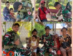 Sentuhan Hati Satgas Yonif 131/Brajasakti di Perbatasan Papua