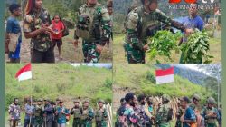 Genggam Hati Rakyat, Satgas TNI Safari Honai Borong Hasil Tani di Kampung Wuloni