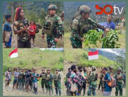 Genggam Hati Rakyat, Satgas TNI Safari Honai Borong Hasil Tani di Kampung Wuloni