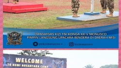 Satgas Kizi TNI Konga XX-V MONUSCO Laksanakan Upacara Rutin 17an di Daerah Misi