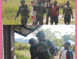 Satgas Yonif 521/DY Sigap dan Tanggap Bantu Berikan Bantuan Layanan Kesehatan Kepada Masyarakat