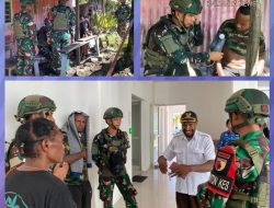 Satgas Yonif 521/DY Binter Pelayanan Kesehatan kepada Masyarakat