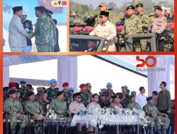 Dankorbrimob Polri Dampingi Kapolri Hadiri Upacara Gelar Pasukan Operasional dan Kehormatan Militer