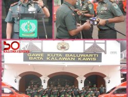 Danrem 064/MY Serahkan Bantuan BNPB