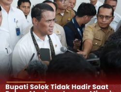 Mangkir Rakor, Mentan RI Sindir Bupati Solok