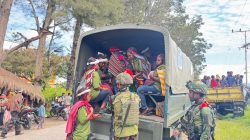 Satgas Yonif 521/DY Turut Partisipasi Kemeriahan Acara Prasinode Keuskupan Jayapura Sekenat Pegunungan tengah