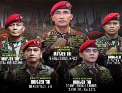 5 Jenderal Kopassus Resmi Naik Pangkat