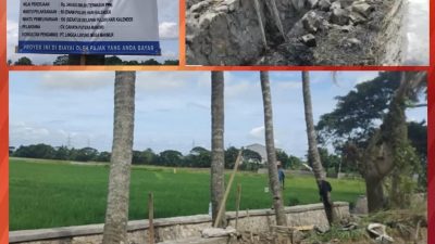 PERIKSA Pembangunan TPT di Kecamatan Ciruas Kabupaten Serang