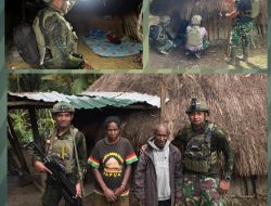 Warga Sambut Haru, Satgas Yonif 700/WYC Terangkan Honai di Nipuralome Bantuan Solar Sel