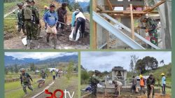 Satgas Yonif 700/WYC Gelorakan Semangat Kebersamaan