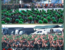 Kasdam I/BB Pimpin Upacara Penyambutan Personel Brigif dan Yon TP Tahap II di Dermaga Belawan