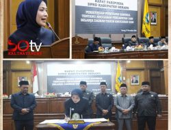 Raperda APBD Kabupaten Serang TA 2026 Ditetapkan