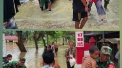 Tanggap Darurat Kodim 0203/LKT, Sigap Evakuasi Warga Terdampak Banjir