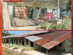 Pasca Banjir Kota Langsa, Dandim 0104/Aceh Timur Gerakkan Prajurit Pulihkan Makodim dan Lingkungan