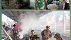 Respon Cepat TNI AD, Dirikan Dapur Lapangan Bantu Korban Banjir Bandang dan Tanah Longsor 