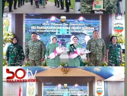 Tiba di Makodam I/BB, Mayjen TNI Hendy Antariksa Beserta Ibu Disambut tradisi Korps Militer, 