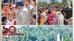 Presiden Prabowo Tinjau Infrastruktur dan Pengungsi Banjir Bandang di Tapsel