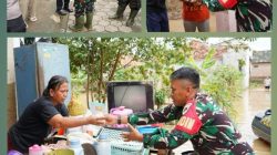 Perkuat Sinergi Penanganan Banjir, Satter Kodim 0623/Cilegon Dampingi Korban Terdampak