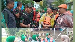 Kodim 0601/Pandeglang dan Tinjau Banjir Terparah di Desa Idaman Patia
