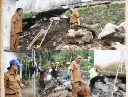 DPUPR Kabupaten Serang Bangun Kembali TPT Kantor Kecamatan Ciomas