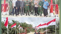 TNI Rampungkan Jembatan Bailey Desa Alue Leuhob