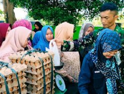 Kodim Jajaran Korem 064/Maulana Yusuf Gelar Bazar Ramadhan TNI