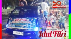 Pertahankan Kearifan Lokal, Pemuda Kampung Ragas, Gelar Pawai Takbir Obor Keliling