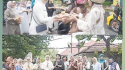 Raya Lebaran, Persit Korem 064/MY Berbagi kepada Masyarakat